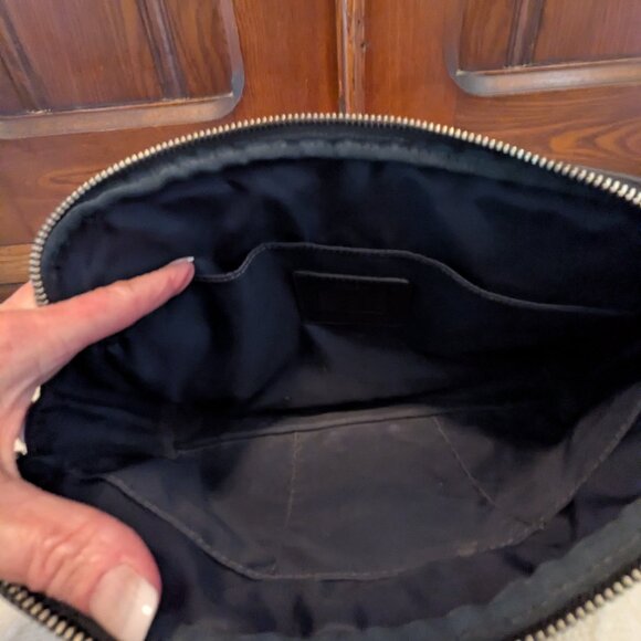 Coach Black Signature C Large Cosmetic Case Toiletry Travel Bag Unisex F05094 - Picture 7 of 9